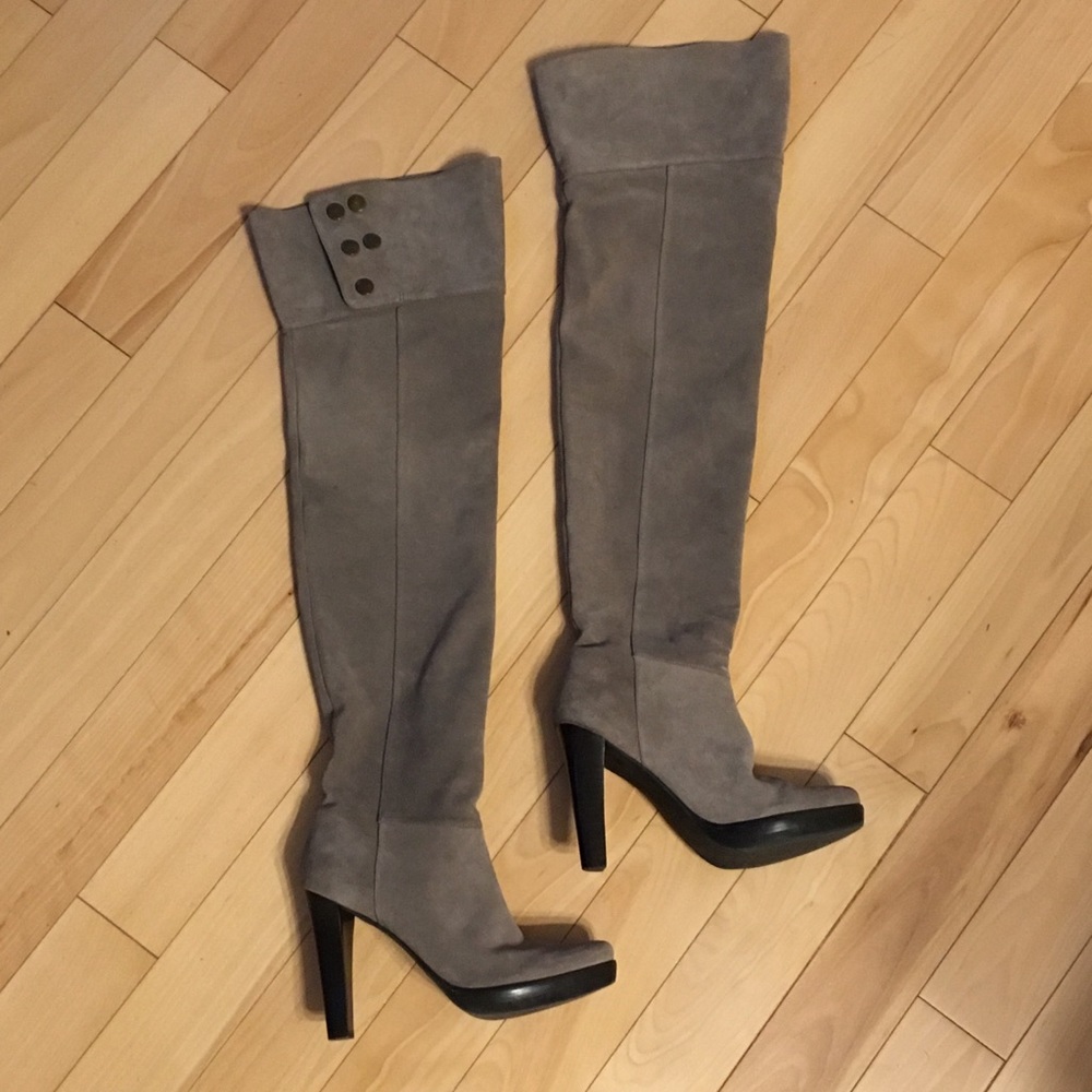 DVF SUEDE OVER THE KNEE BOOTS